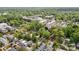 Expansive aerial view of neighborhood with mature trees, showcasing community and local businesses at 1517 Waverly Ave, Charlotte, NC 28203