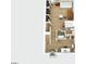 First floor plan featuring kitchen, living spaces, bathroom and laundry at 15746 Marvin Rd, Charlotte, NC 28277