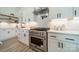 Modern kitchen featuring stainless steel stove, ample storage, and recessed lighting at 2003 Briarwood Cir, Fort Mill, SC 29715