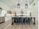 Beautiful kitchen island featuring pendant lighting, modern decor, and bar stool seating at 2003 Briarwood Cir, Fort Mill, SC 29715