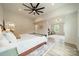 Spacious main bedroom featuring natural light and an ensuite bathroom at 2003 Briarwood Cir, Fort Mill, SC 29715