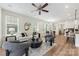 Bright living room with large windows and modern furniture, offering a cozy atmosphere at 2638 Double Oaks Rd, Charlotte, NC 28206