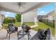 Back patio featuring comfortable seating and an outdoor space at 2638 Double Oaks Rd, Charlotte, NC 28206