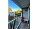 Relaxing balcony with views of the community and surrounding trees at 300 S Cedar St # 2, Charlotte, NC 28202