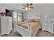 Neutral bedroom with bed, dresser, and bedside tables at 3578 Saddlebrook Dr, Midland, NC 28107
