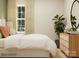 Bright bedroom featuring a comfortable bed, side table, and a view to the outside at 3915 Horsham St, Indian Land, SC 29707