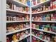 Well-organized pantry with ample shelving for storage, making it a functional and convenient space at 475 Hunton Forest Nw Dr, Concord, NC 28027