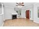 Bright living room with hardwood floors, fireplace and lots of natural light at 526 N Davidson St, Charlotte, NC 28202