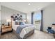 Comfortable bedroom with stylish decor, a large window, and a cozy chair, creating a relaxing atmosphere at 566 Mountain View Dr, Monroe, NC 28110