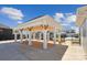 Open gazebo with white columns and wood beam accents, perfect for community gatherings and outdoor events at 566 Mountain View Dr, Monroe, NC 28110