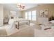Inviting bedroom showcasing natural light, a ceiling fan, and calming decor at 720 Kingsmill Ln, Clover, SC 29710