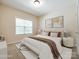 Comfortable bedroom boasts a large window, plush bedding, and stylish decor at 720 Kingsmill Ln, Clover, SC 29710