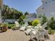 Charming backyard patio featuring comfortable seating, ideal for enjoying sunny days at 757 Shady Grove Xing, Fort Mill, SC 29708