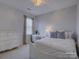 Cozy bedroom with a white bed, desk, and gold accents at 757 Shady Grove Xing, Fort Mill, SC 29708