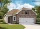 Charming single-story home featuring a stone facade, a two-car garage, and a well-manicured front lawn at 8441 Norman Forest Rd, Lancaster, SC 29720