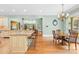Spacious kitchen open to the dining area with granite countertops at 8451 Ridgewood Rd, Sherrills Ford, NC 28673