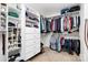 Walk-in closet with shelving, clothes rods, and space for shoes and accessories at 10209 Thomas Payne Cir, Charlotte, NC 28277