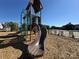 Community playground featuring slides and climbing structures, set against a backdrop of neighborhood homes at 11741 Blessington Rd, Huntersville, NC 28078