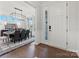 Inviting foyer with hardwood floors and dining room visible through the doorway at 13251 Chopin Ridge Rd, Huntersville, NC 28078
