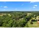 Expansive aerial view showcases the lush, green landscape and surrounding areas, highlighting the property's location at 140 Ribbon Cir, Lincolnton, NC 28092