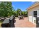 Back deck with covered grill area and seating at 140 Ribbon Cir, Lincolnton, NC 28092