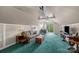 Bonus room featuring vaulted ceiling, carpet, and a sliding door at 140 Ribbon Cir, Lincolnton, NC 28092