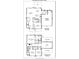 Detailed floor plan showcasing the layout of the first and second floors, including room dimensions and features at 16019 Kelby Cv, Charlotte, NC 28278