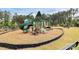 Community playground with slides, climbing structures, and shaded areas, perfect for entertainment at 16019 Kelby Cv, Charlotte, NC 28278