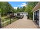 Expansive backyard and multi-level deck with gazebo provide a private outdoor retreat at 17403 Green Hill Rd, Charlotte, NC 28278