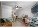 Bright office room features neutral paint, and crown molding at 1800 Oriole Ct, Monroe, NC 28112