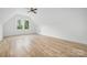 Bright vaulted bedroom featuring hardwood floors and natural light at 1829 Union St, Charlotte, NC 28205