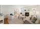 Cozy living room featuring a fireplace, modern decor, and hardwood floors at 2015 Club Rd, Charlotte, NC 28205