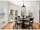 Cozy breakfast nook with natural light and views to the backyard at 221 Silvercliff Dr, Mount Holly, NC 28120