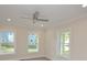 Bedroom features hardwood floors, recessed lighting, a ceiling fan and three windows at 307 N Catawba St, Lancaster, SC 29720