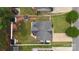 Aerial view of the home showcasing the expansive yard, privacy fence, and gazebo, highlighting outdoor living at 311 Masters Dr, Rock Hill, SC 29732