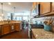 Modern kitchen showcasing granite countertops, and a convenient layout for cooking and entertaining at 3186 Helmsley Ct, Concord, NC 28027