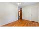 Bedroom features hardwood floors and doorway at 393 Carson Dr, Gastonia, NC 28052