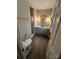 Bathroom featuring elegant vanity with marble countertop, modern fixtures, and glass enclosed shower at 4905 Montibello Dr, Charlotte, NC 28226