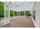 Expansive wood deck with a pergola, offering an ideal outdoor space for relaxation and entertaining at 5745 Snapdragon Ln, Huntersville, NC 28078
