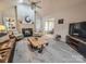 Comfortable living area featuring a fireplace and neutral color palette at 6231 Kentwood Dr, Kannapolis, NC 28081