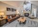 Inviting living room with a fireplace and vaulted ceilings, perfect for relaxing at 6231 Kentwood Dr, Kannapolis, NC 28081