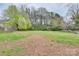 Expansive backyard with lush greenery and mature trees, offering a serene outdoor space at 6323 Wilora Lake Rd, Charlotte, NC 28212
