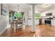 Updated kitchen with stainless steel appliances and a cozy breakfast nook at 9002 Maple Hill Ct, Huntersville, NC 28078