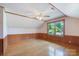Bedroom with ceiling fan and views to the outside at 993 Jackson Rd, Fort Lawn, SC 29714