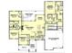Detailed floor plan showing the layout of the home, including bedrooms, bathrooms, and living spaces at 0 Ellis Spring Ct, Albemarle, NC 28001