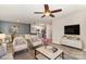 Bright living room featuring contemporary furnishings and an open floor plan at 11707 Ridgeway Park Dr, Charlotte, NC 28277