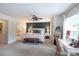 Spacious main bedroom with king bed, walk in closet, and a vanity at 1184 W Oak Dr, Rock Hill, SC 29732