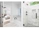 Bathroom featuring a walk-in shower, tub, and luxurious finishes at 1359 Russell St, Rock Hill, SC 29730