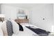 Bright bedroom with white walls, modern furniture, and cozy bedding at 1359 Russell St, Rock Hill, SC 29730