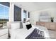 Stylish bedroom with large windows, a plush bed, and tasteful decor at 1359 Russell St, Rock Hill, SC 29730